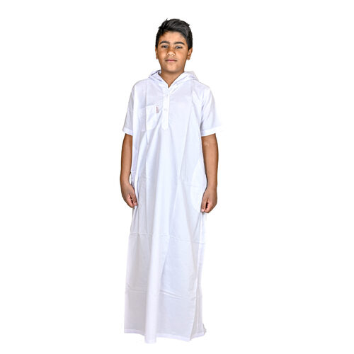 دشداشه النهار ولادي موديل مغربي N501 2023 اللون ابيض