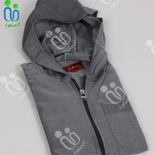 دشداشه النهار ولادي موديل مغربي N500 اللون رمادي