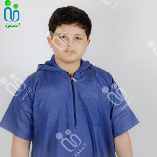 دشداشه النهار ولادي موديل مغربي N500 اللون كحلي