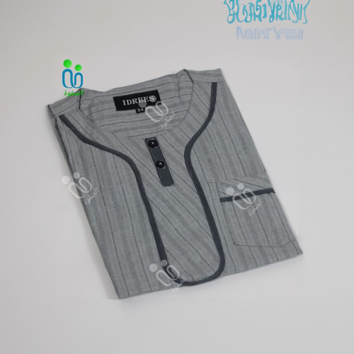 دشداشه اطفال بدون غوله مقاس 34 (5 سنين ) اللون رمادي