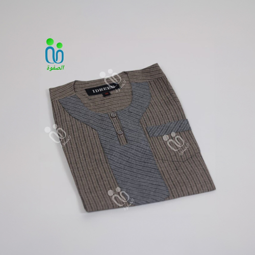 دشداشه اطفال بدون غوله مقاس 18-20-22-34 اللون بني