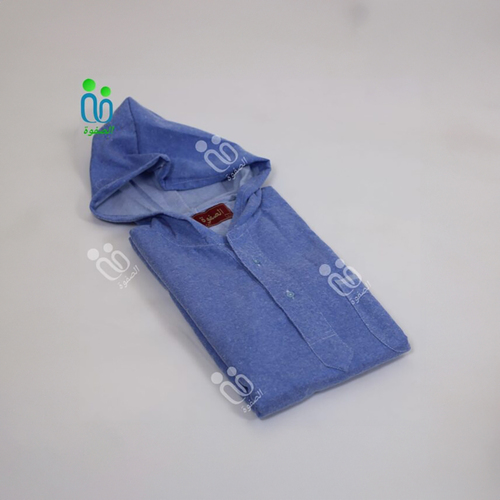 دشداشة الصفوة موديل مغربي مع كبوس ( شتوي ) N 60 اللون ازرق