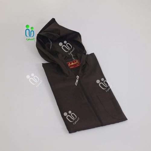 دشداشه النهار رجالي موديل مغربي 2021 سحاب ( صيفي ) اللون * بني محروق * N 21