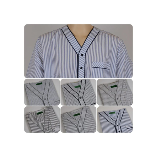 دشداشه النخبة غولة سبعة نقشه اللون مقلم بني مع اسود