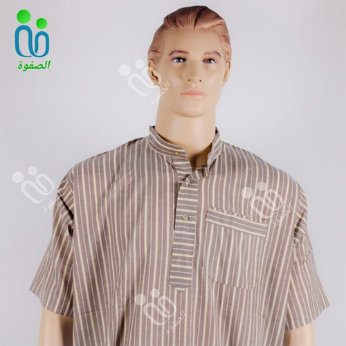 دشداشه النهار رجالي غولة مرتفعه اللون بني N1