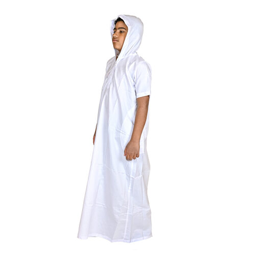 دشداشه النهار ولادي موديل مغربي N501 2023 اللون ابيض