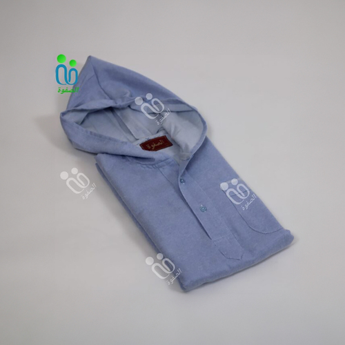 دشداشة الصفوة موديل مغربي مع كبوس ( شتوي ) N 60اللون سماوي