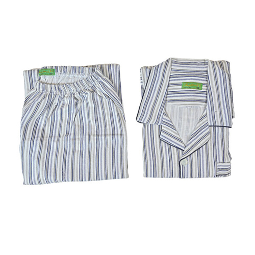 طقم النخبة ربيعي رجالي موديل سبعه اللون مقلم ازرق