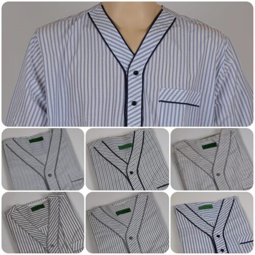 دشداشه النخبة غولة سبعة نقشه اللون مقلم بني مع رمادي عريض