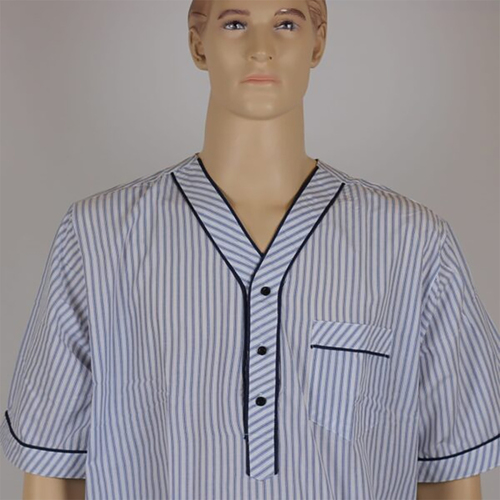 دشداشه النخبة غولة سبعة نقشه اللون مقلم بني مع اسود