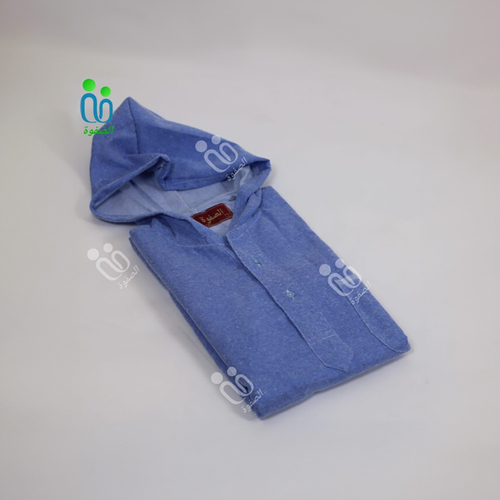 دشداشة الصفوة موديل مغربي مع كبوس ( شتوي ) N 60 اللون ازرق