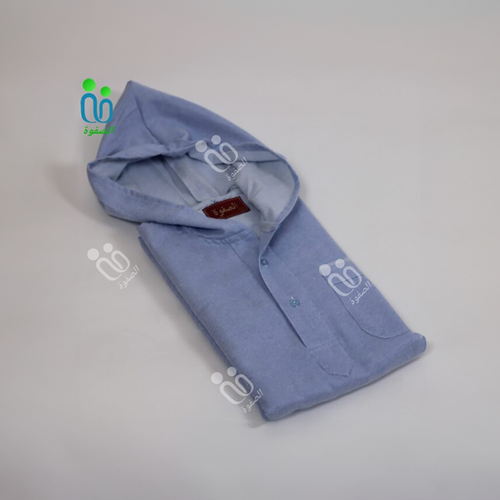 دشداشة الصفوة موديل مغربي مع كبوس ( شتوي ) N 60اللون سماوي