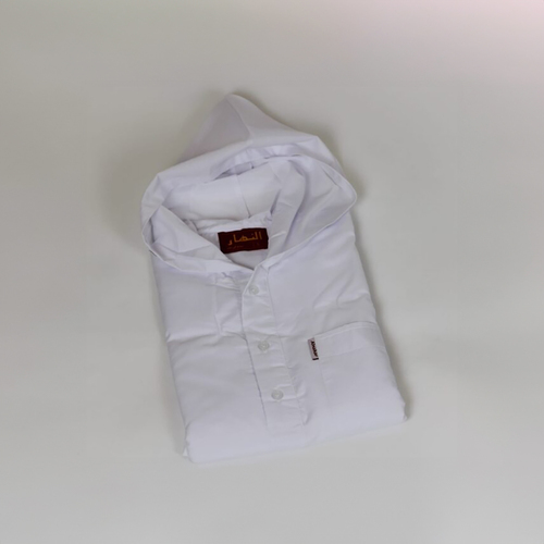 دشداشه النهار رجالي موديل مغربي صيفي ( كم طويل ) 2023 اللون ابيض