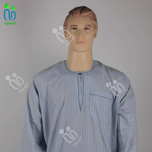 دشداشه النهار رجالي موديل صعيدي ( كم طويل) / صيفي اللون بني N 11