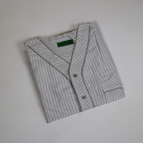 دشداشه النخبة غولة سبعة نقشه اللون مقلم بني مع اسود