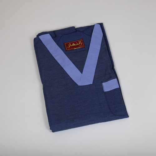 دشداشه النهار رجالي غولة سبعة كبيرة اللون كحلي N51.1