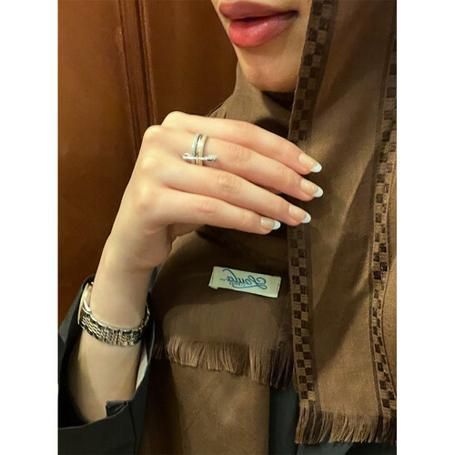 ملفع شال خفيف بني سنديان