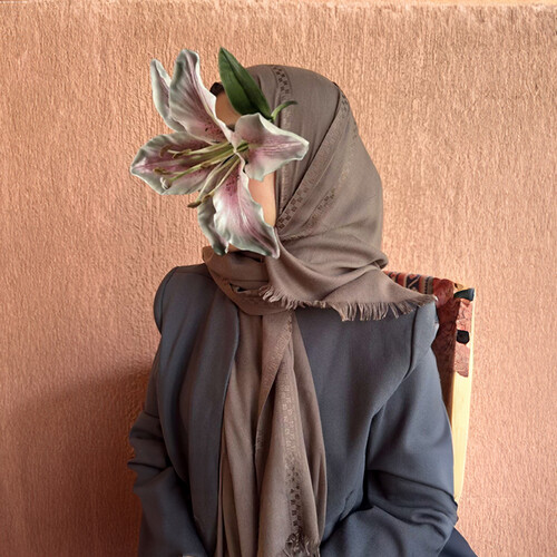 ملفع شال خفيف بني رمادي