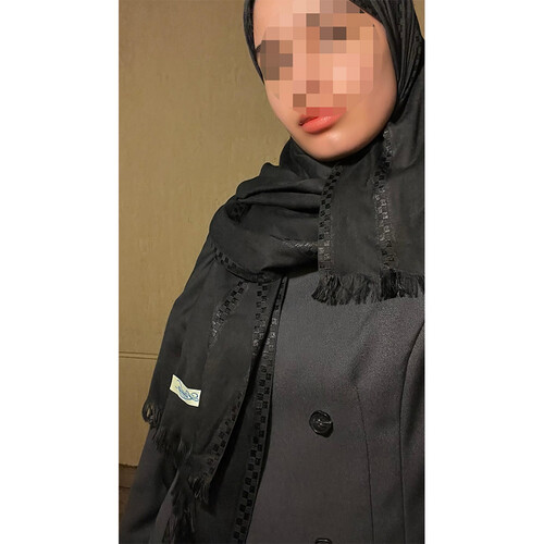 ملفع شال خفيف اسود