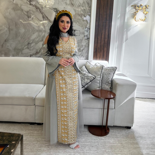 بدلة قطعتين بتطريز هندي LD 2