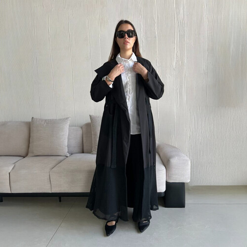 عباية ترانش كوت مخابي شبك LA 26