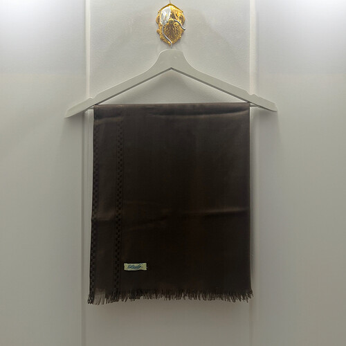 ملفع شال خفيف بني رمادي