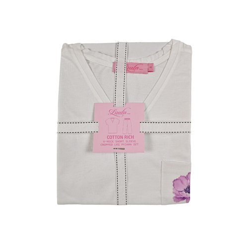 بجامة لولى ( تي شيرت ) ورده لون بنفسجي