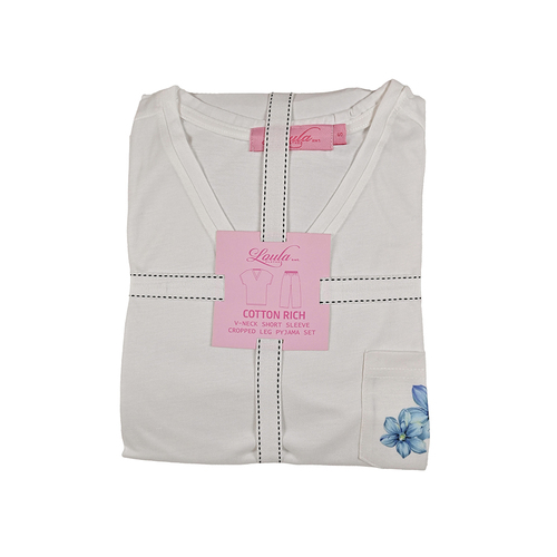 بجامة لولى ( تي شيرت ) ورده لون ازرق