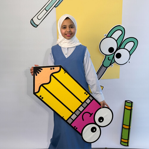 مريول لولى للمدرسة للمرحلة المتوسطة ازرق