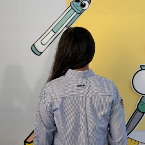 قميص لولى للمدرسة للمرحلة الثانوية كحلي