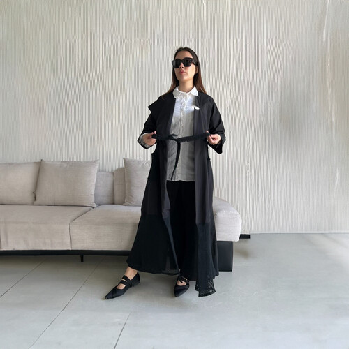 عباية ترانش كوت مخابي شبك LA 26