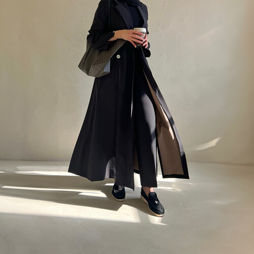 ترنش كوت اسرار( اسود من داخل بيج )