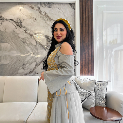 بدلة قطعتين بتطريز هندي LD 2