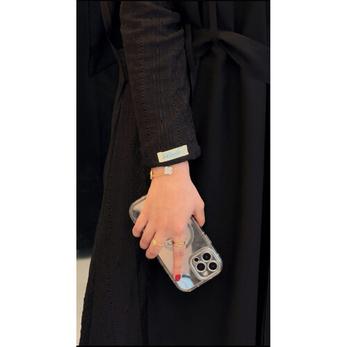 عباية تريكو مع كاريقان LA 37 اللون أسود