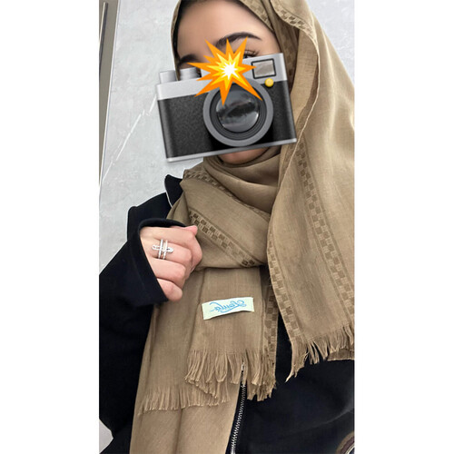 ملفع شال خفيف بني سنديان