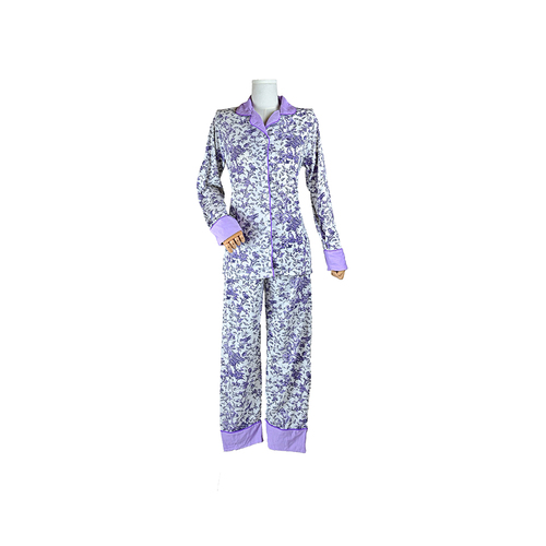 بجامة لولى ( قميص ) موديل طبعات أشجار اللون اخضر كم طويل