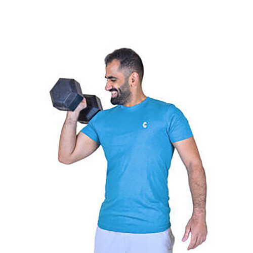 تي شيرت رياضي ازرق