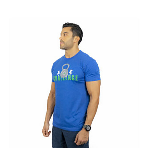 تي شيرت رياضي ديزاين كاتبيل لون أزرق