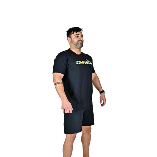 تي شيرت شالينج اسود موديل ورد