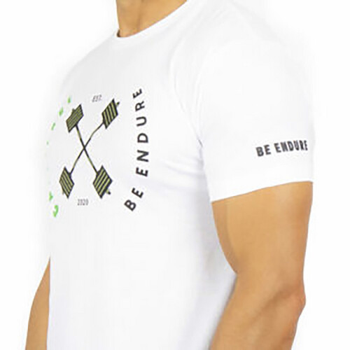 تي شيرت رياضي ديزاين باربل لون أبيض