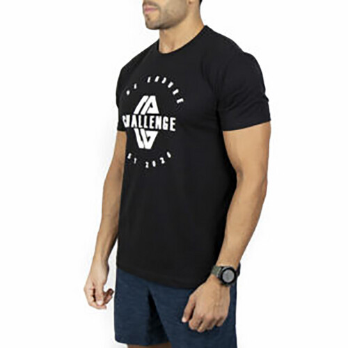 تي شيرت رياضي ديزاين شالينج لون أسود