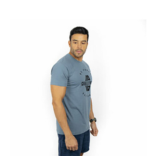 تي شيرت رياضي ديزاين شالينج لون رمادي