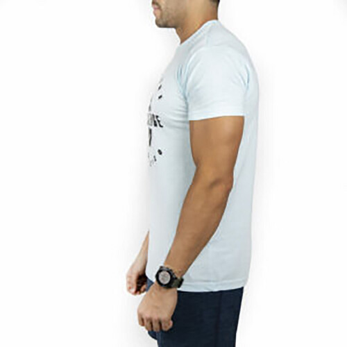 تي شيرت رياضي ديزاين شالينج لون سماوي