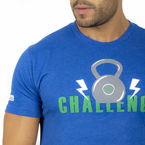 تي شيرت رياضي ديزاين كاتبيل لون أزرق