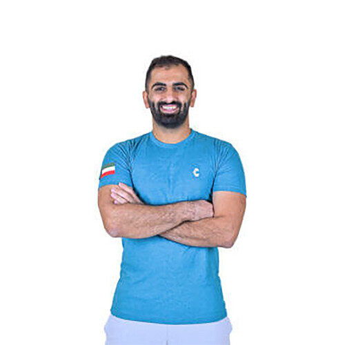 تي شيرت رياضي ازرق