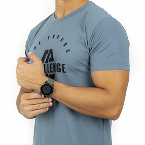 تي شيرت رياضي ديزاين شالينج لون رمادي