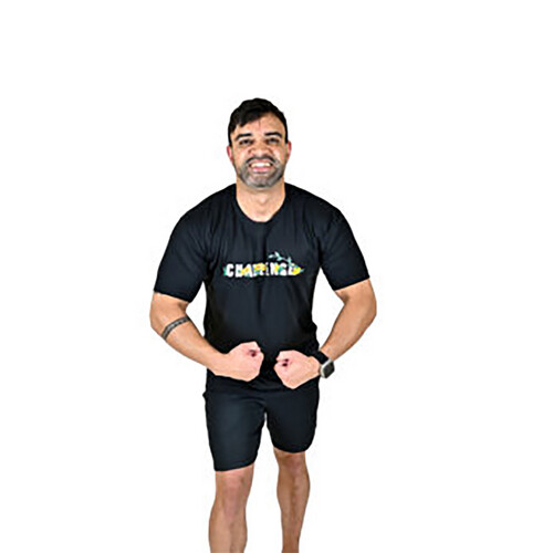 تي شيرت شالينج اسود موديل ورد