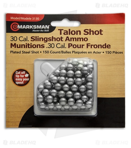 MARKS MAN  3130 – .30 Caliber Steel Slingshot Ammo