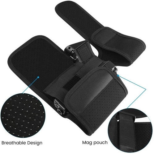 SECOND CHANCE ANKLE HOLSTER WITH MAGAZINE POUCH-SC-FDGH-06-02