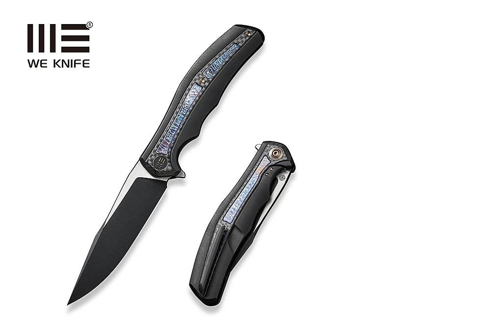 WEKNIFE ZONDA FLIPPER KNIFE TITANIUM & CARBON FIBER HANDLE-WE22016-1 ...